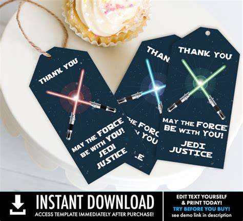 Star Wars Party Favor Tags Free Printable